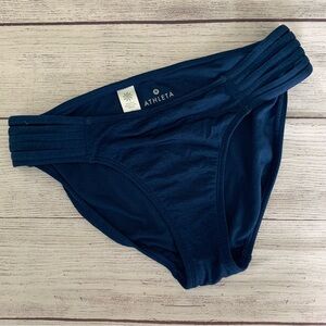 ATHLETA Aqualuxe Strappy Swim Bottom Surf Paddle Prussian Blue Size Small